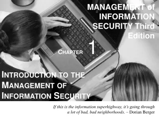 MANAGEMENT of INFORMATION SECURITY Third Edition