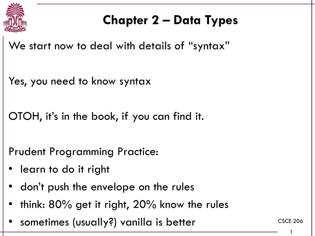 PPT - Fortran Programming Guidelines: Syntax, Data Types, and Best ...