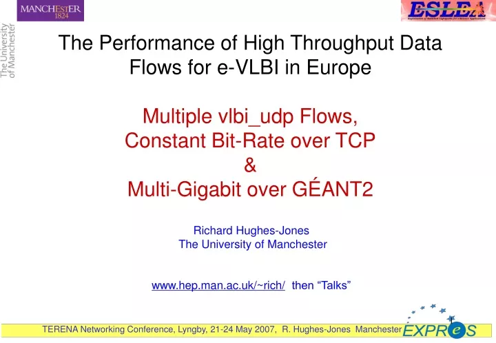 the performance of high throughput data flows