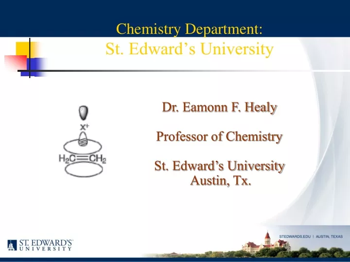chemistry department st edward s university