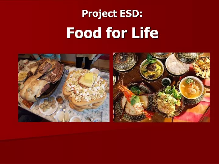 project esd food for life