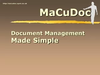 Document Management Made Simple