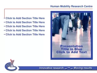 Presentation Title in Blue Click to Add Text