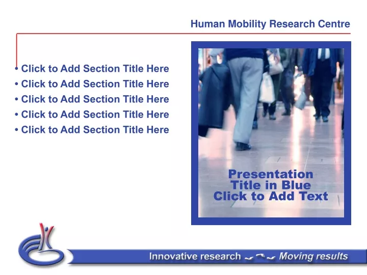 human mobility research centre