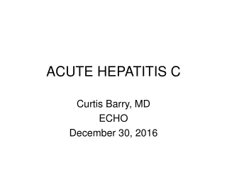 ACUTE HEPATITIS C