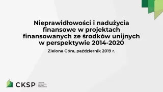 Zielona Góra, październik 2019 r.