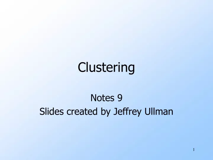 clustering