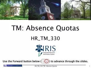 TM: Absence Quotas HR_TM_330