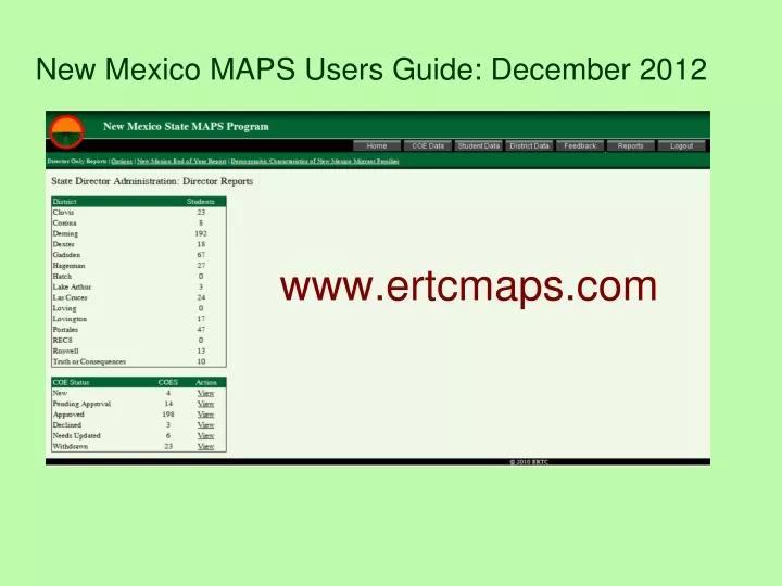new mexico maps users guide december 2012