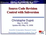 Effective Source Code Management with Subversion - slide 1