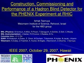 IEEE 2007, October 29, 2007, Hawaii