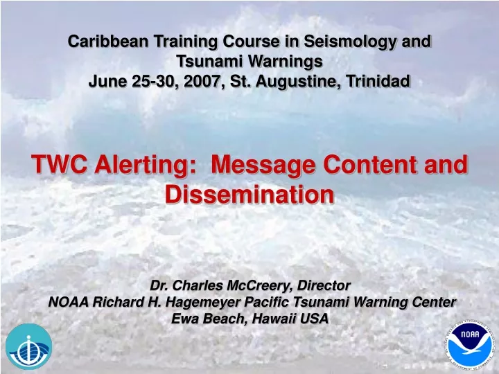 caribbean training course in seismology