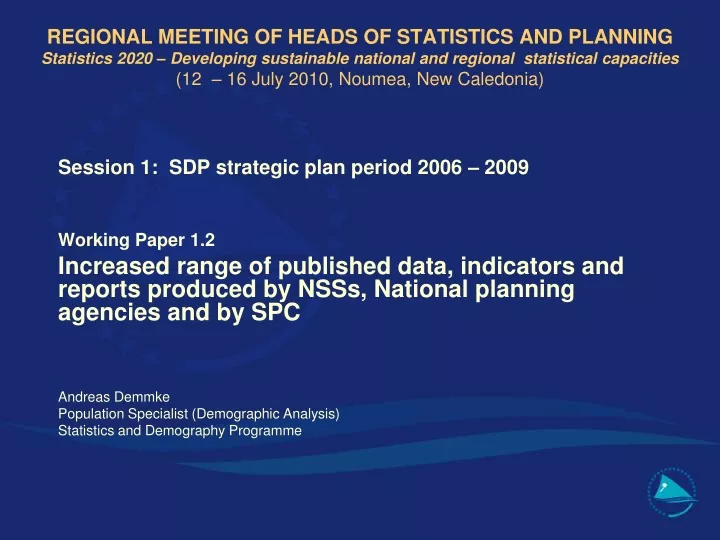 regional meeting of heads of statistics