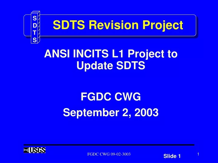 sdts revision project