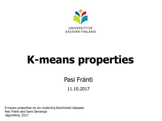 K-means properties