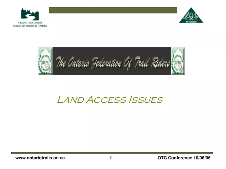 land access issues
