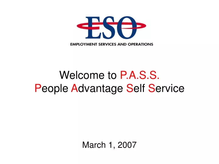 welcome to p a s s p eople a dvantage s elf s ervice