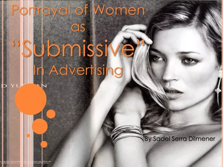 portrayal of women as submissive in advertising