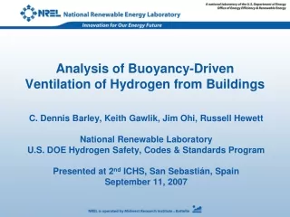 Analysis of Buoyancy-Driven Ventilation of Hydrogen from Buildings