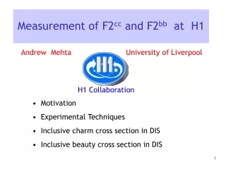 Measurement of F2 cc  and F2 bb   at  H1