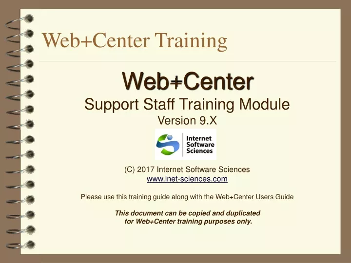 web center training