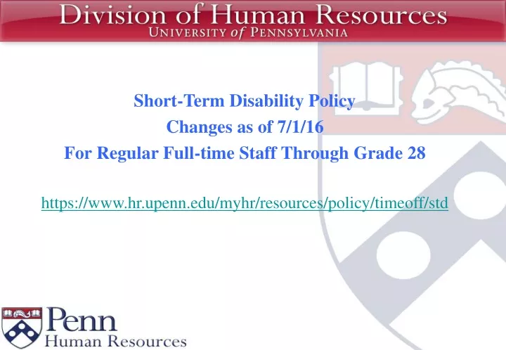 short term disability policy changes