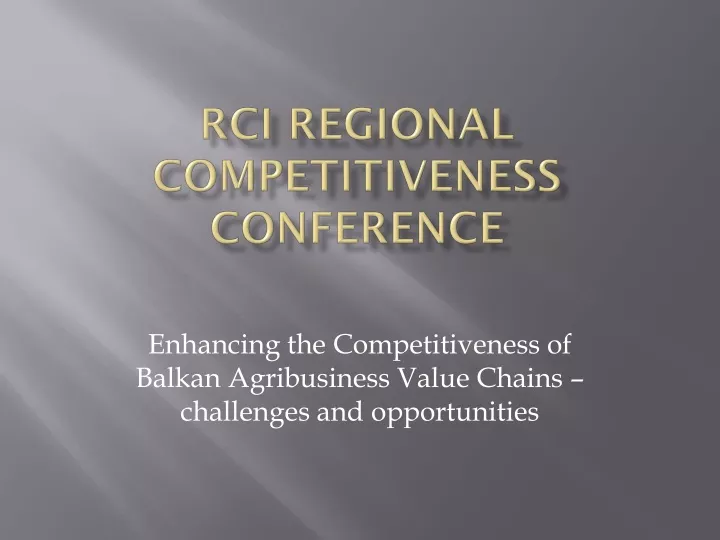 rci regional competitiveness conference