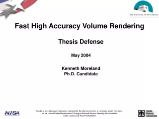 Fast High Accuracy Volume Rendering