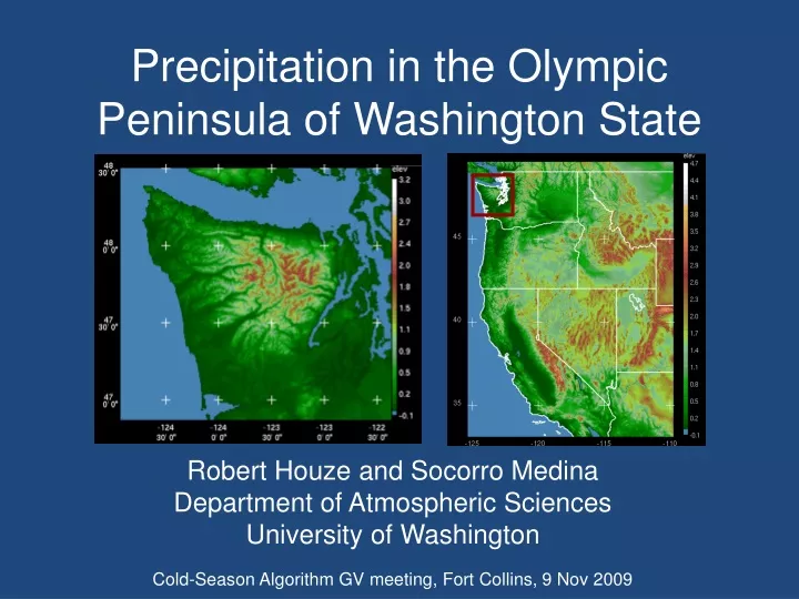 precipitation in the olympic peninsula of washington state