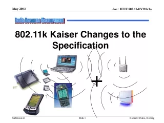 802.11k Kaiser Changes to the Specification