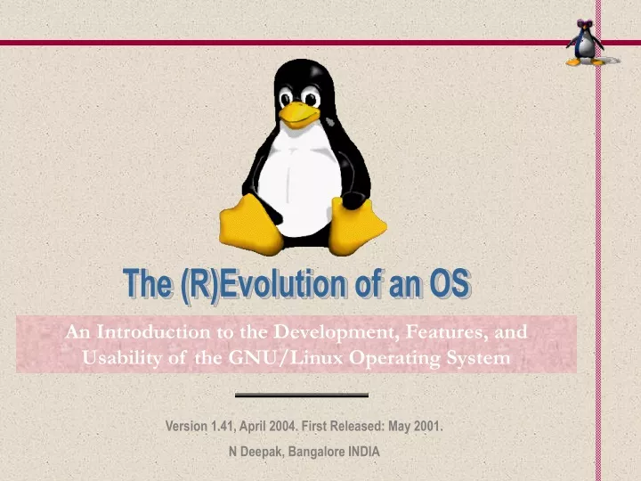 the r evolution of an os