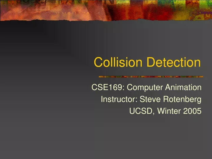 collision detection
