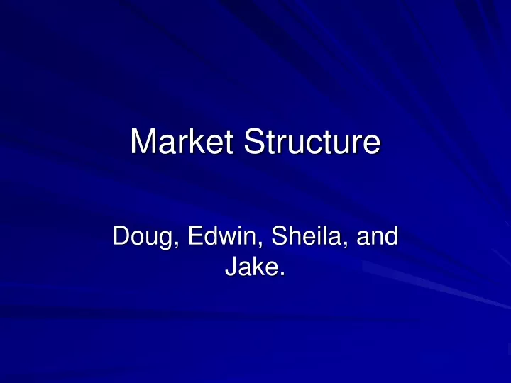 market structure