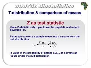 T-distribution &amp; comparison of means