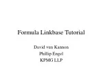 Formula Linkbase Tutorial - slide 1