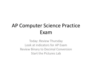 AP Computer Science Practice Exam