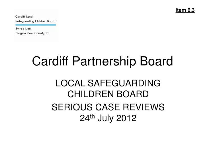 cardiff partnership board