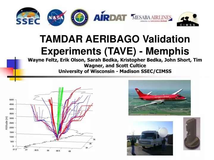 tamdar aeribago validation experiments tave