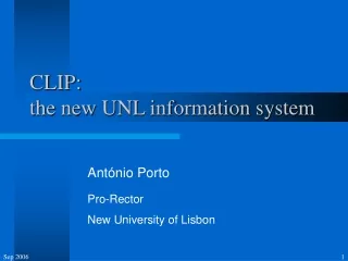 CLIP: the new UNL information system