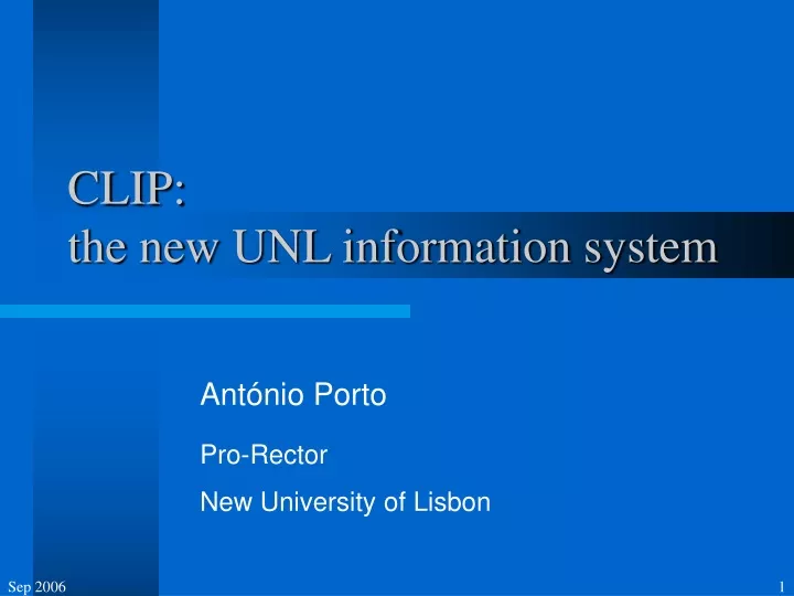 clip the new unl information system