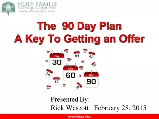 The  90 Day Plan A Key To Getting an Offer
