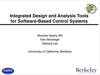 Integrated Design and Analysis Tools for Software-Based Control Systems