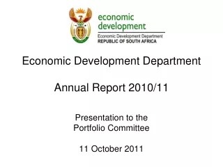 Economic Development Department Annual Report 2010/11