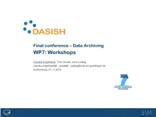 WP7: Workshops