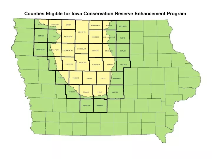 counties eligible for iowa conservation reserve