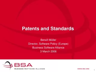 Patents and Standards