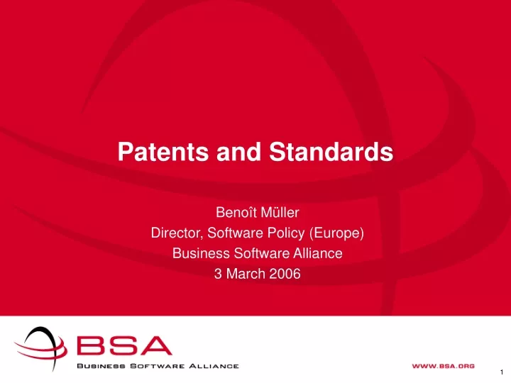 patents and standards