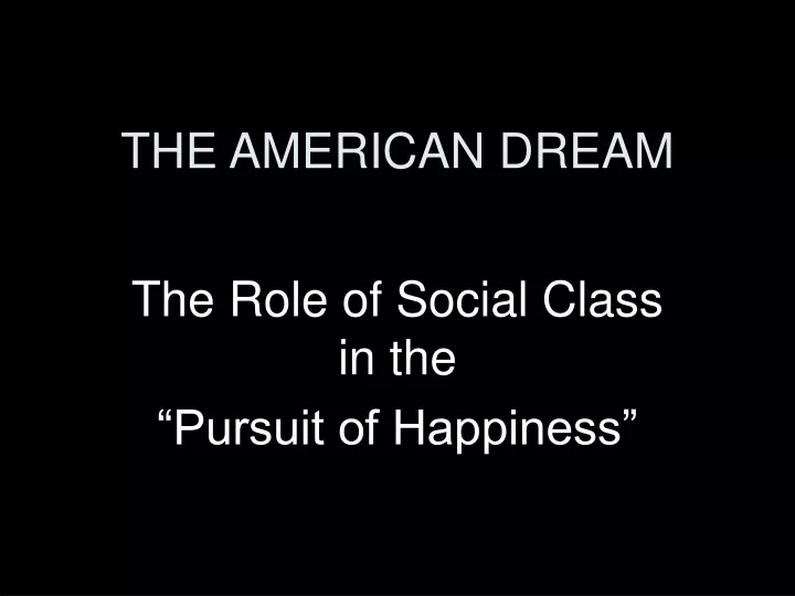 the american dream