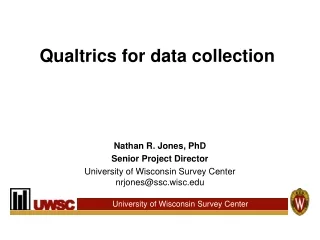Qualtrics for data collection
