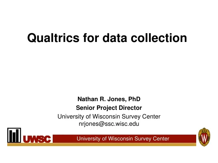 qualtrics for data collection